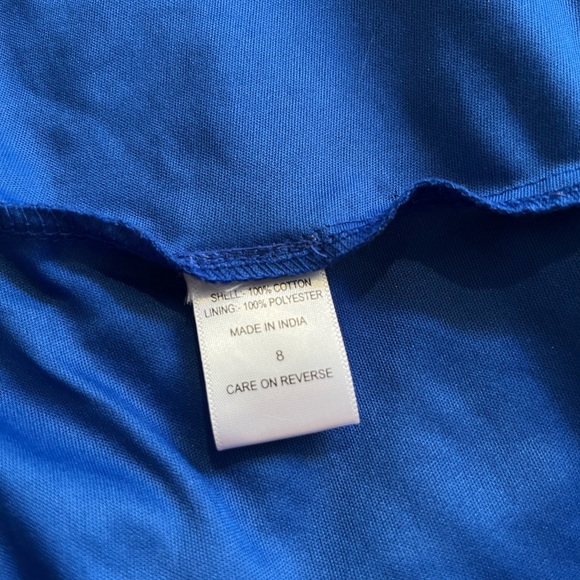 NY&Co Royal Blue Eyelet Dress Size 8 - Picture 6 of 7